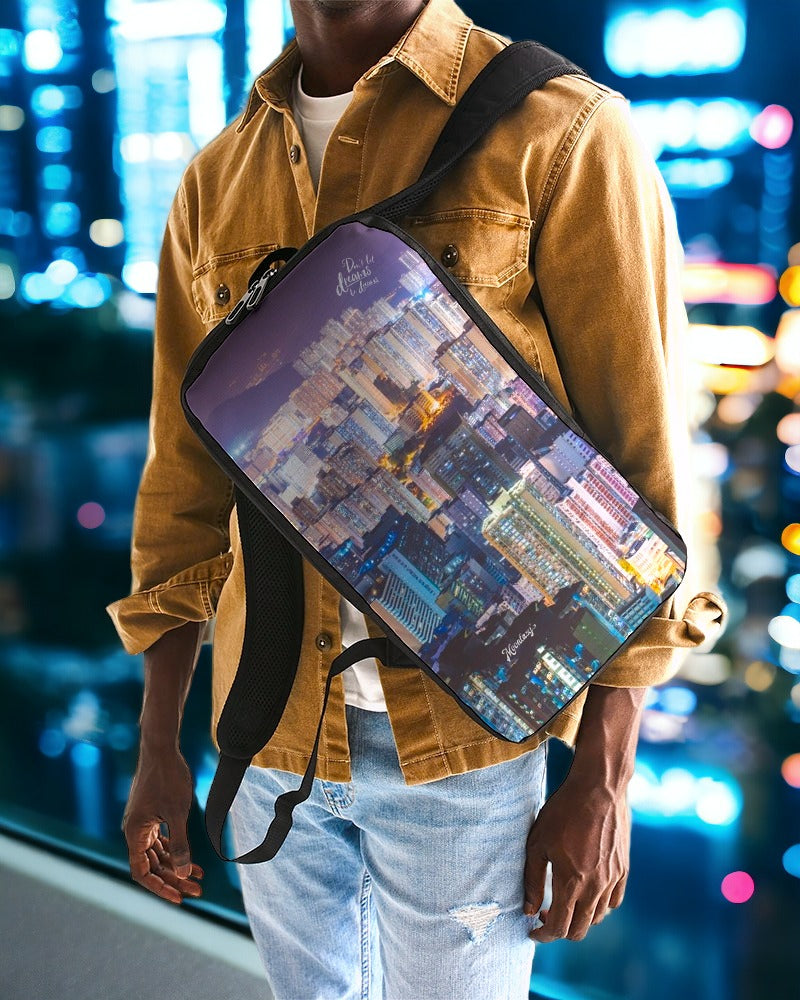 Hong Kong Night View Slim Tech Backpack