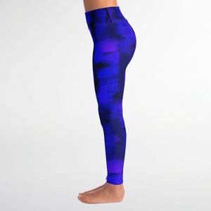 Artistic Yoga Pants And Top Set (Violet Blue/ for women)