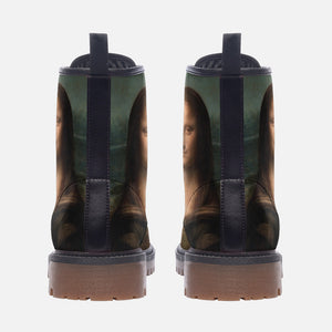 Mona Lisa Vegan Leather boots ( Leonardo da Vinci/ Black and Brown)