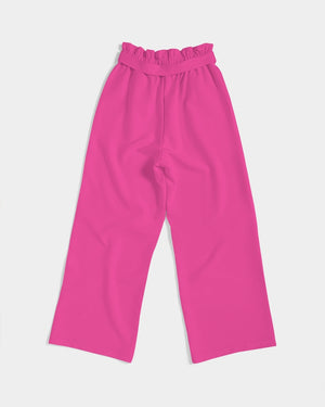 Barbie pink Women's High-Rise Wide Leg Pants