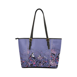 Rosebird Faux Leather Tote Bag (Purple/Small)
