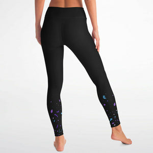Splash Ink Yoga Leggings ( Black/for women)