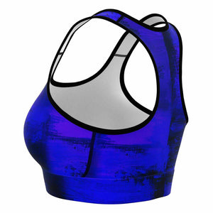 Artistic Sports Bra (Violet Blue)