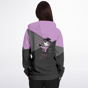 Captain Charlotte Zip-Up Hoodie and Fashion Jogger ( Black and Purple)