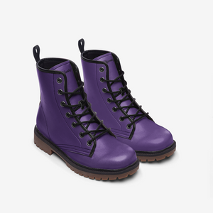 Royal Purple Combat Boots