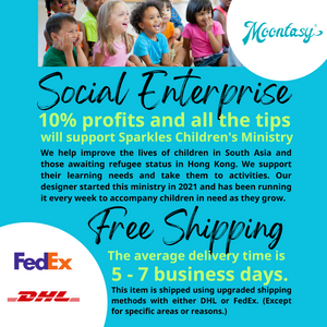 The image is a collage of several images featuring children, with a focus on their happiness and joy. The collage includes images of children smiling, laughing, and interacting with each other. The collage is accompanied by text that provides information about the organization, including details about their mission, the average delivery time, and their shipping methods.