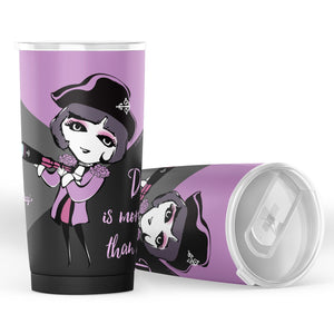 Captain Charlotte Black and Pink Tumbler (20oz)