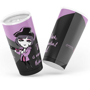 Captain Charlotte Black and Pink Tumbler (20oz)