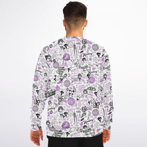 Hong Kong Pattern Fashion Sweatshirt (Lavender | Purple)