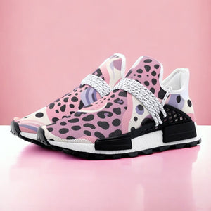 Abstract Pink Splash Lightweight Sneaker (Unisex)