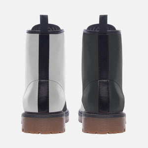 Black and White SplitCombat Boots {For women| men)