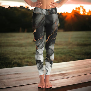 Marble yoga pants (black/ for women)