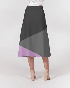 Captain Charlotte Women's All-Over Print A-Line Midi Skirt