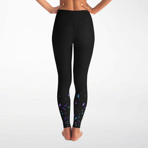 Splash Ink Yoga Leggings ( Black/for women)