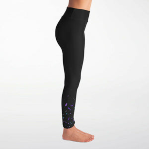Splash Ink Yoga Leggings ( Black/for women)