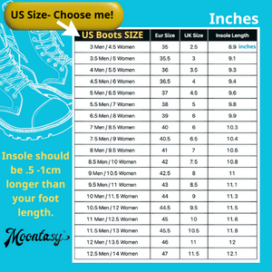 the size chart for women's shoes