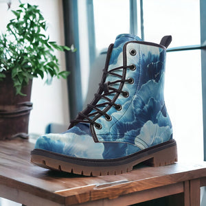 Patterned combat boots hotsell