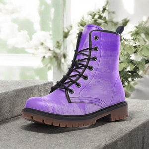 Purple Patina Combat Boots (For Women| Men)