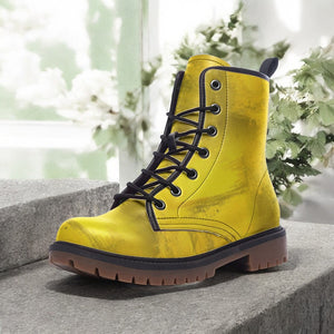 Golden Yellow Combat Boots ( For Women| Men)