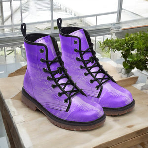 Purple Patina Combat Boots (For Women| Men)