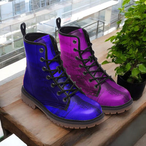 Amethyst Purple and Royal Blue Combat Boots（For Women｜Men）