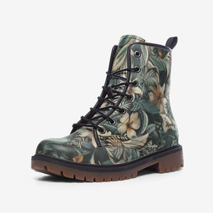 Floral Geo Dark Green Boots