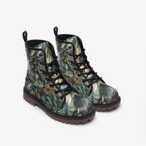 Floral Geo Dark Green Boots