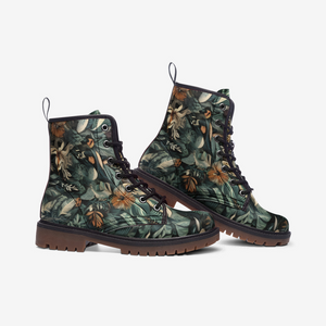 Floral Geo Dark Green Boots