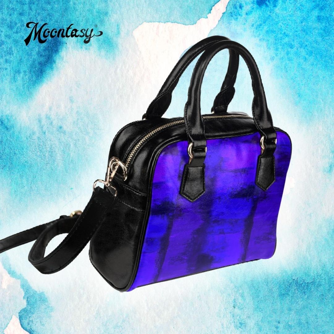 Artistic Violet Blue shoulder handbag