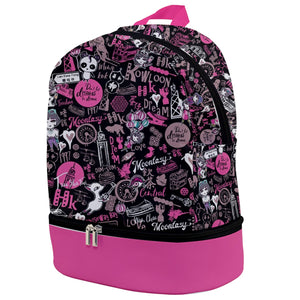 Hong Kong Pattern Zip Bottom Backpack