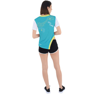 Lion Rock Asymmetrical Short Sleeve Sports Tee