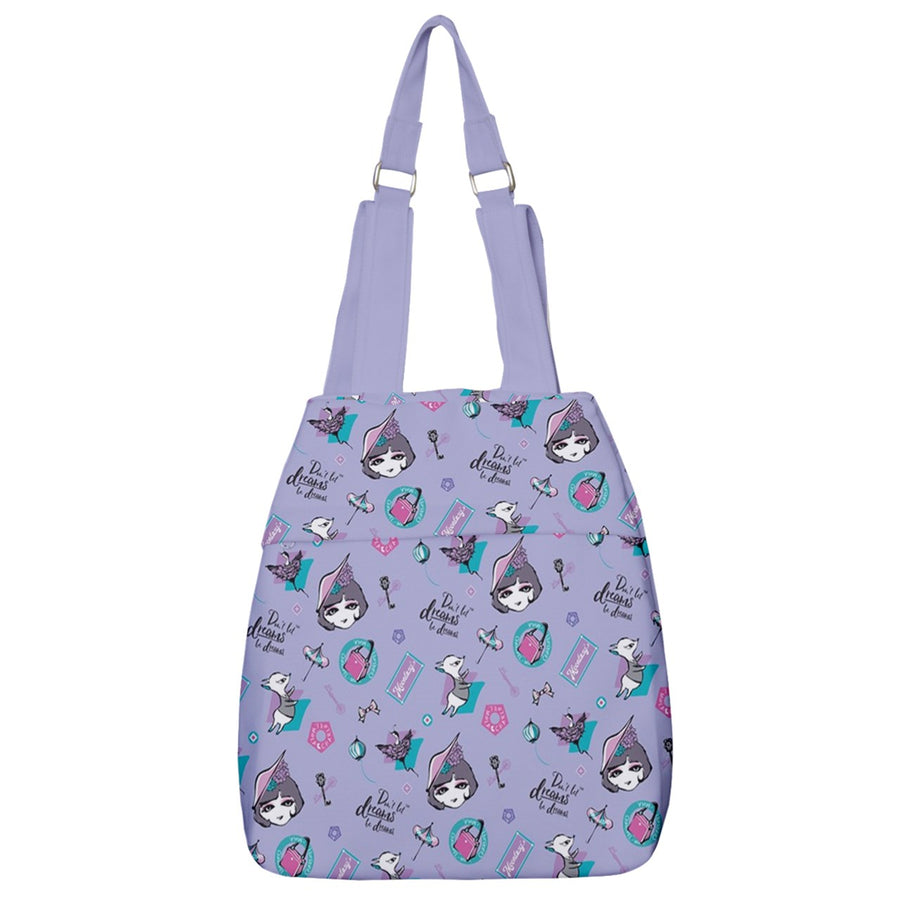 Classic France Center Zip Backpack (Purple)