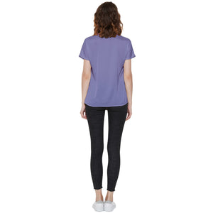 Classic France Short Sleeve Pocket Shirt (Purple)