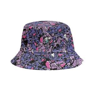 Owls Floral Inside Out Bucket Hat