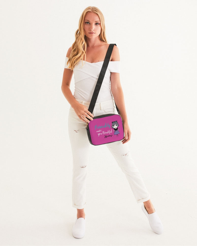 Modern France Crossbody Bag( Hot pink/Barbie Pink )