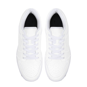 DIY Low-Top Leather Sneakers - White