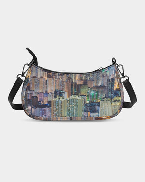 Hong Kong Night View Petite Canvas Pouch