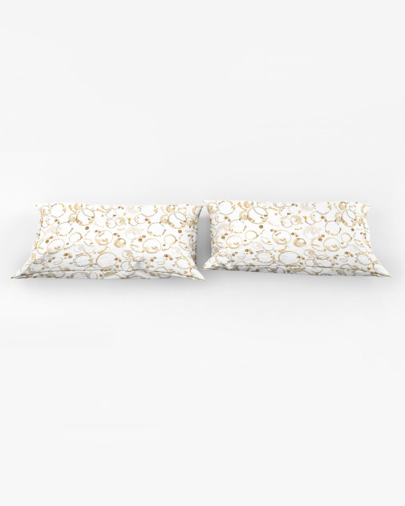 Coffee Stains Pattern King Pillow Case