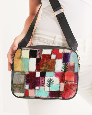Colorful Squares Crossbody Bag (Red)
