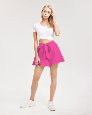 Barbie pink Women's Ruffle Shorts