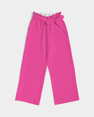 Barbie pink Women's High-Rise Wide Leg Pants