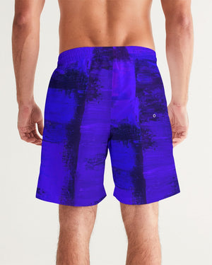 Artistic Men's Swim Trunk (Violet Blue)