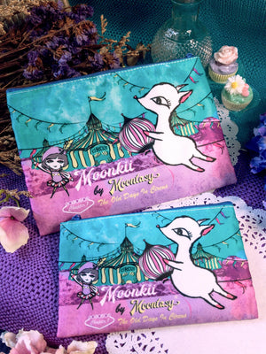 Circus and Moonkii Cosmetic Bag Set(Large + Small)