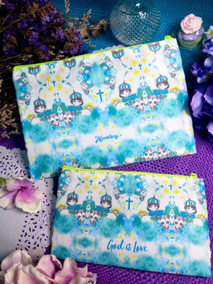 God is Love Cosmetic Bag Set(Large + Small)
