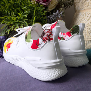 Heroflower Men's Two-Tone Sneaker (White)