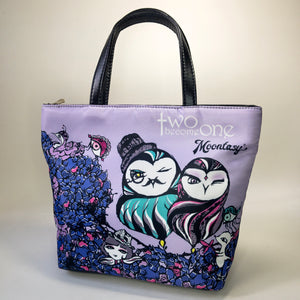 Owls Floral Bucket Bag