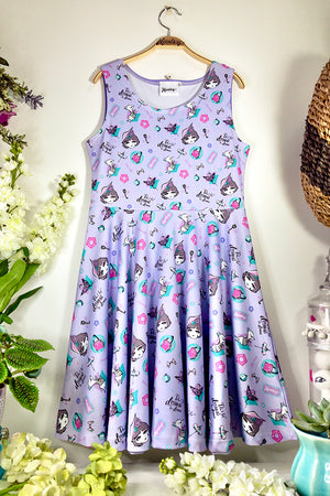 Classic France Kids' Skater Dress (Purple)