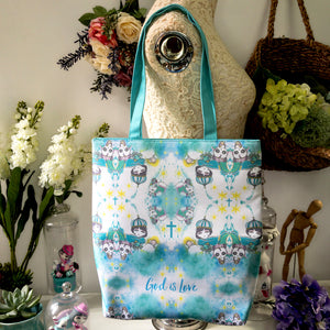 God's Love Double Zip Up Tote Bag
