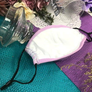 Classic Franch Fitted Cloth Face Mask (Purple)