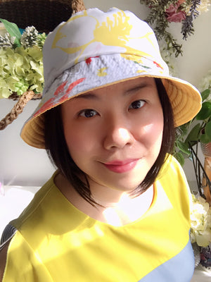 Heroflower Inside Out Bucket Hat (Orange)